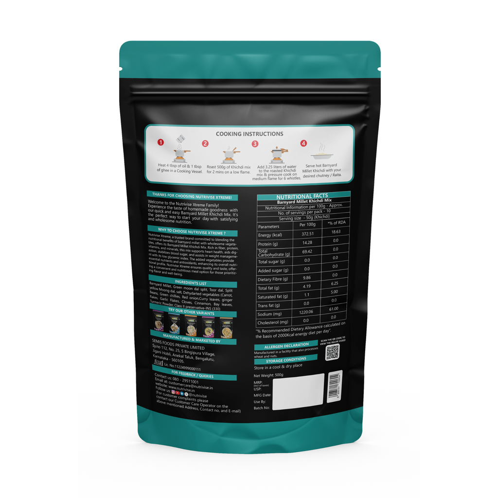 Barnyard Millet Khichdi Mix