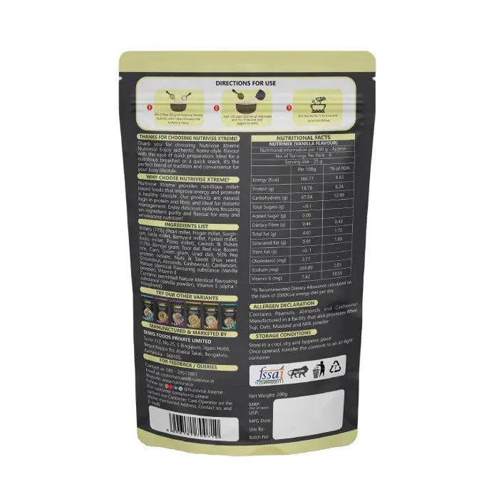 Millet Nutrimix Powder Vanilla